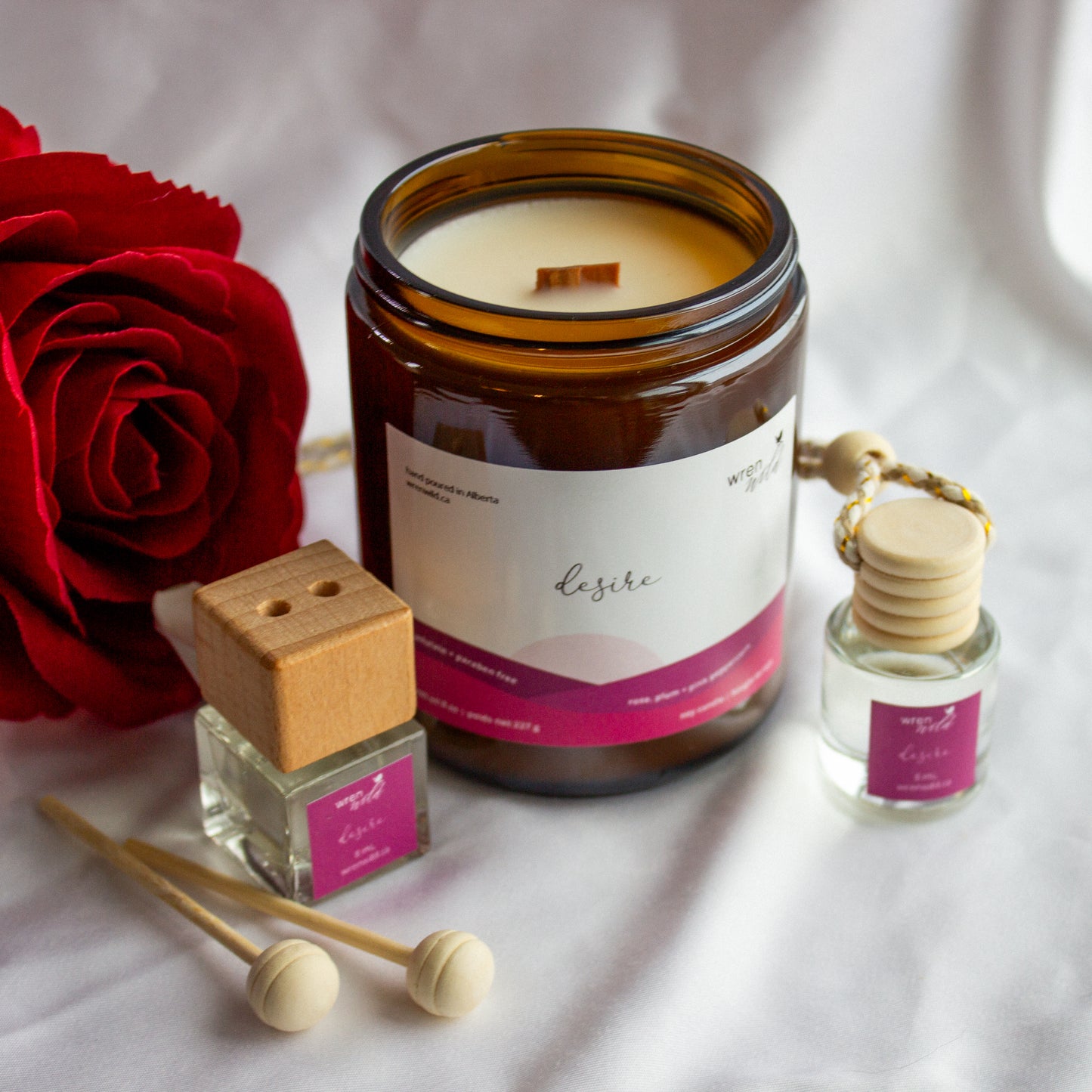 Desire | rose, plum, + pink peppercorn